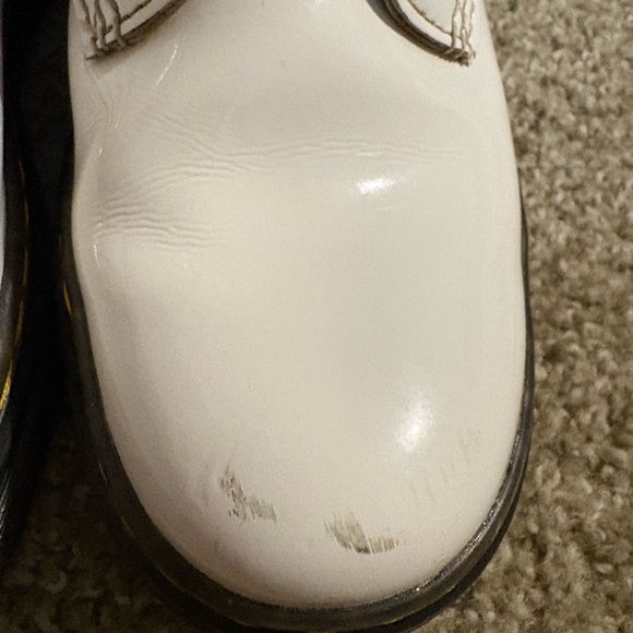 Dr. Martens White Boots with Black Soles - Picture 4 of 10